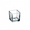 Vaso a cubo in vetro, 6x6 cm, altezza 6 cm