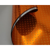 Carta regalo metallizzata "Rice" arancione fondo argento, formato 70x100 cm, confezione da 25 fogli