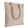 Shopper in cotone naturale con maniglia lunga, formato 38x42 cm