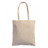 Shopper in cotone naturale con maniglia lunga, formato 38x42 cm