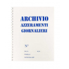 Archivio azzeramenti giornalieri con spirale, formato 22.5x30 cm