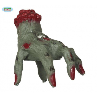 Mano di zombie con suono e movimento, altezza 20 cm