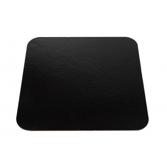 Tavoletta cartone oro-nero "Quadrotto" con angoli smussati e bordo liscio, 2400 grammi, confezione da 50 pezzi, varie misure