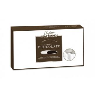 Confetti bianchi "Maxtris" al cioccolato, confezione da 1 kg