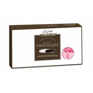 Confetti rosa "Maxtris" al cioccolato, confezione da 1 kg