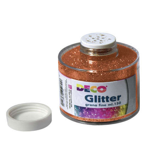 Barattolo glitter da 150 ml a grana fine, tinta unita