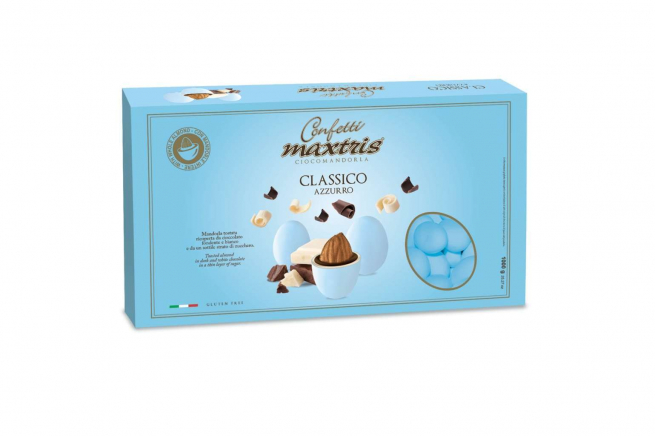 Confetti celeste "Maxtris" classico, confezione da 1 kg