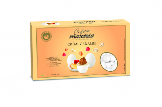 Confetti bianchi "Maxtris" creme caramel, confezione da 1 kg