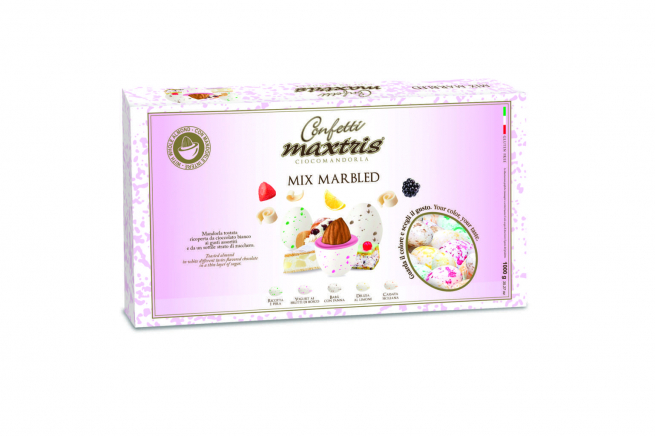 Confetti "Maxtris" marbled assortiti, confezione da 1 kg