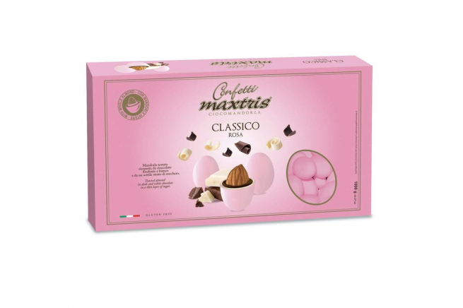 Confetti rosa "Maxtris" classico, confezione da 1 kg
