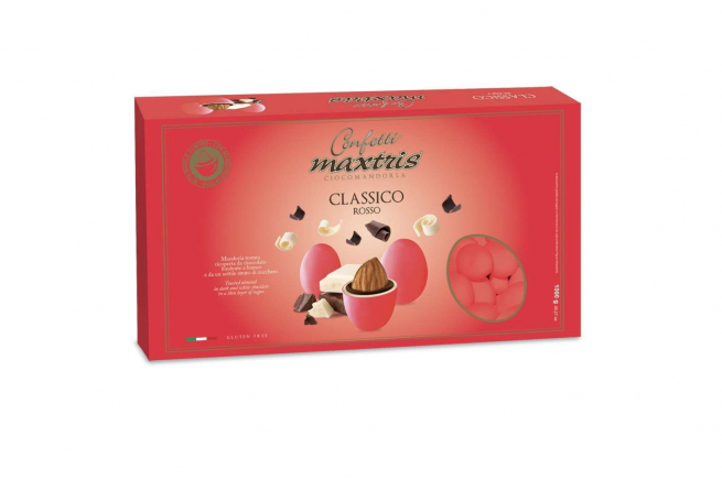 Confetti rossi "Maxtris" classico, confezione da 1 kg