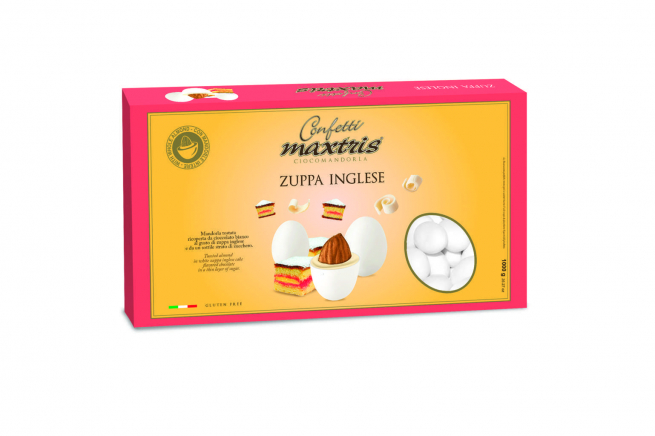 Confetti bianchi "Maxtris" zuppa inglese, confezione da 1 kg