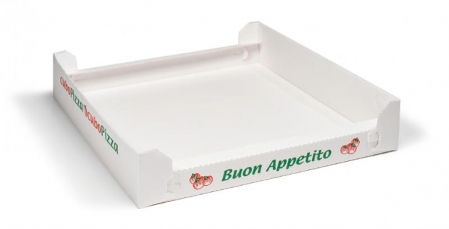 Scatola pizza fantasia generica "Like" formato 32.5x32.5, altezza 3cm, cartone da 100 pezzi