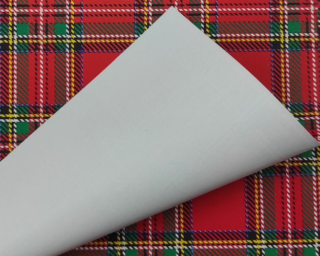 Carta regalo tartan rosso, formato 70x100 cm, confezione da 25 fogli