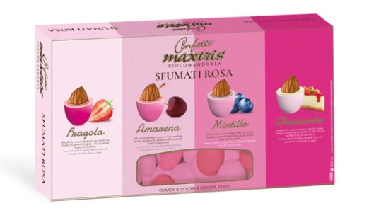 Confetti "Maxtris" sfumati rosa, confezione da 1 kg