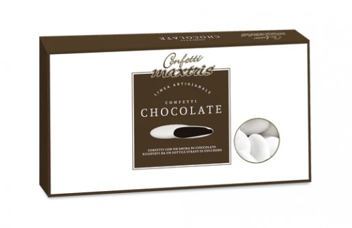 Confetti bianchi "Maxtris" al cioccolato, confezione da 1 kg