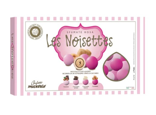 Confetti "Maxtris" Les Noisettes sfumati rosa, confezione da 1 kg