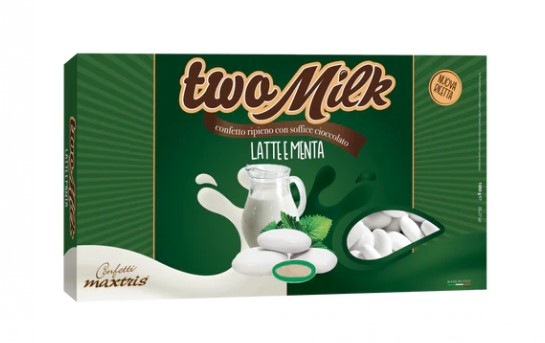 Confetti bianchi "Two Milk" latte e menta, confezione da 1 kg