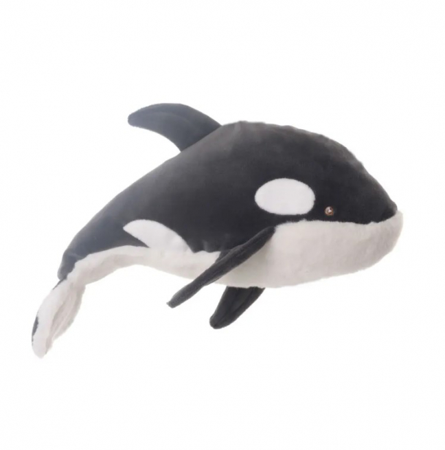 Delfino baby "Oreo" bianco e nero, altezza 25 cm